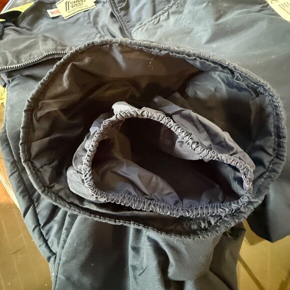 Vintage 1980s Swing West Women’s Blue Insulated Ski Overalls Made in USA Size 10 - Picture 10 of 11